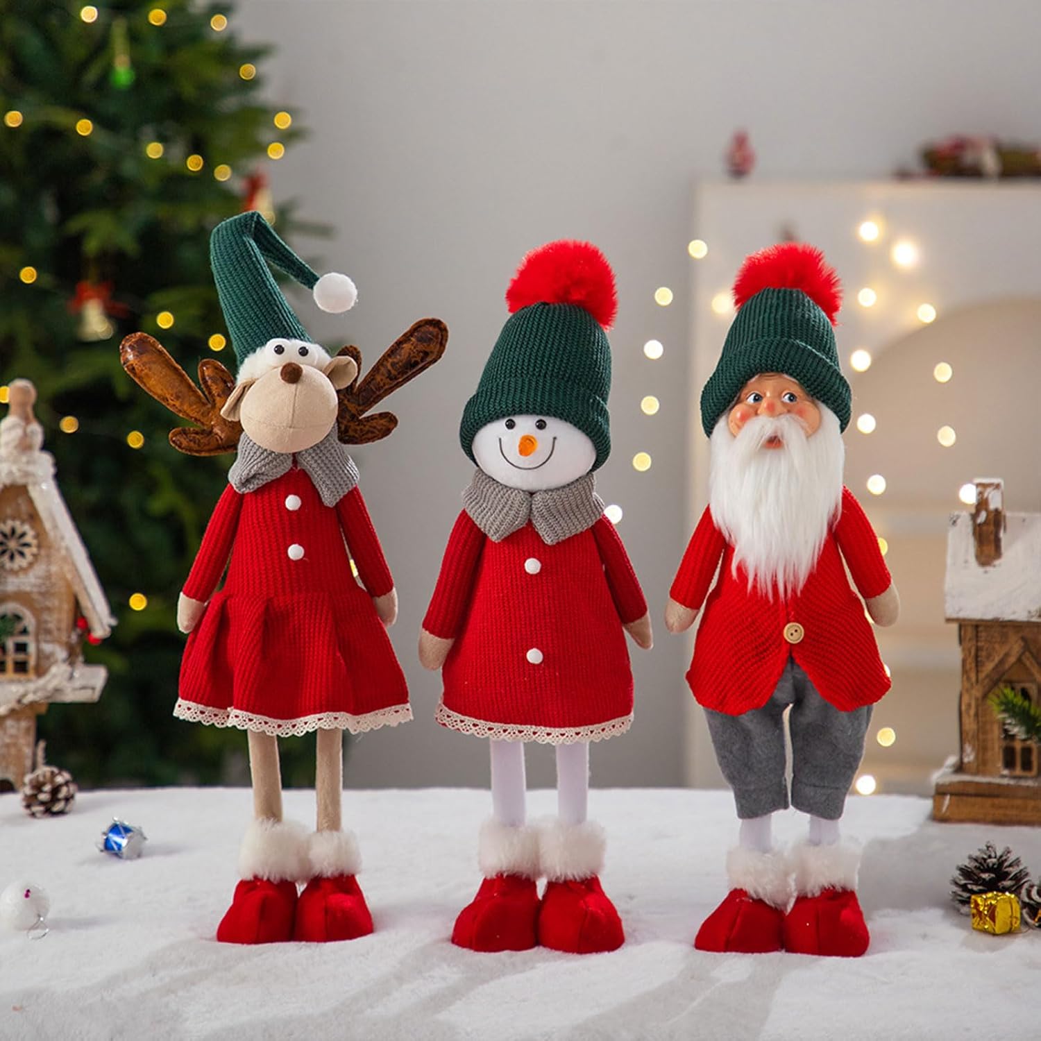 クリスマスサンタ/雪だるま/鹿の姿ホームデコレーションスタンディング